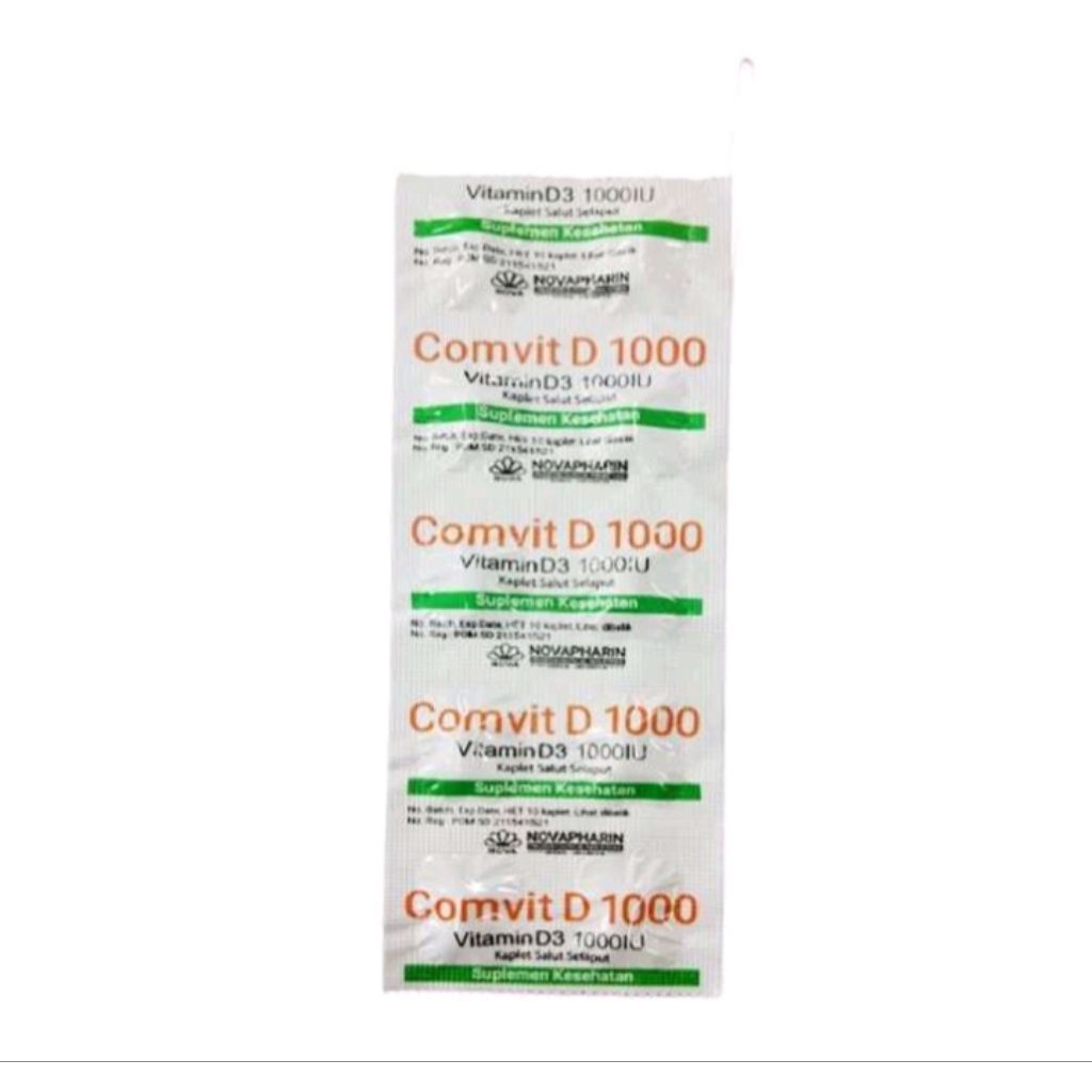 Comvit D3 1000iu , Vitamin d3 per strip