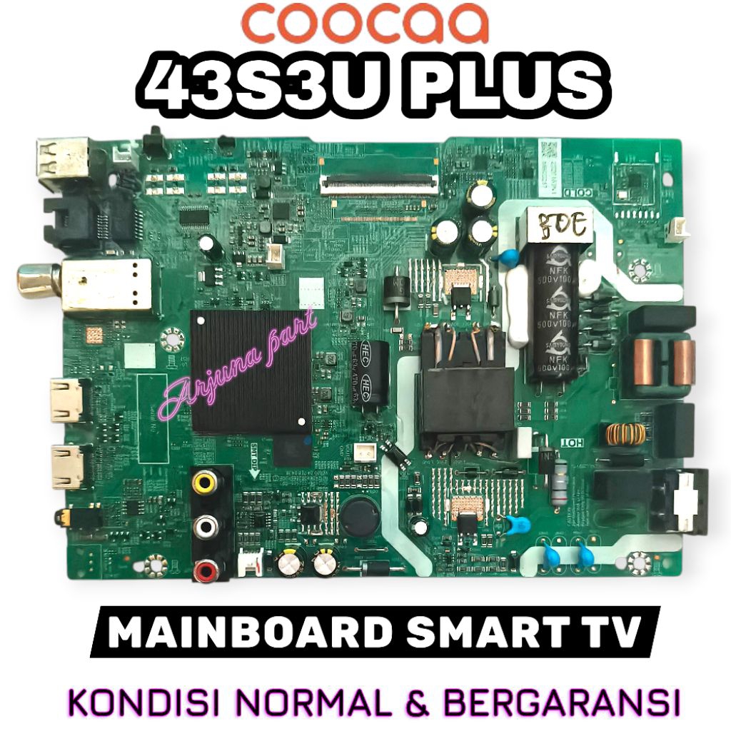 MB TV COOCAA 43S3U PLUS / MAINBOARD TV COOCAA 43S3U PLUS / MESIN TV COOCAA 43S3U PLUS / MODUL TV COO