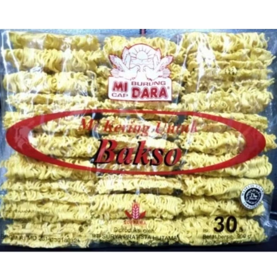 Mie Bakso Cap Burung Dara Isi 30 Keping