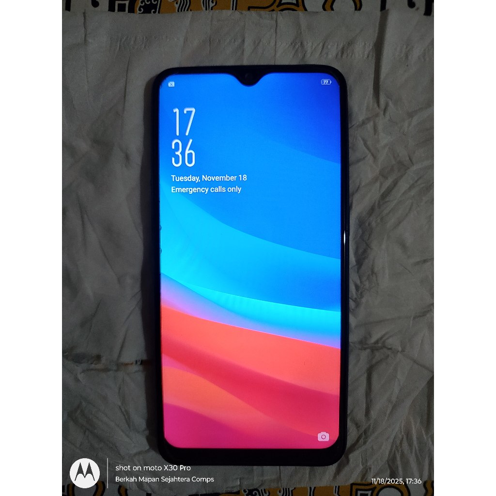 Ponsel HP Oppo A7 2020 CPH1901 Ram 4/64gb normal siap pakai (Sinyal 4G)
