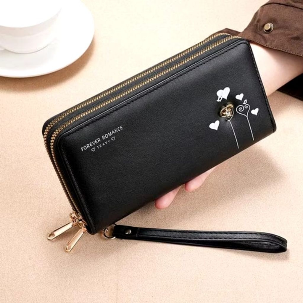DOMPET WANITA PANJANG 2 RESLETING - DOMPET PANJANG WANITA