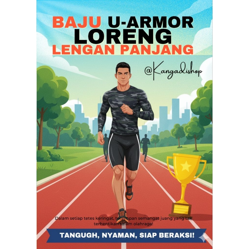 Baju Loreng Lengan Panjang U-ARMOR