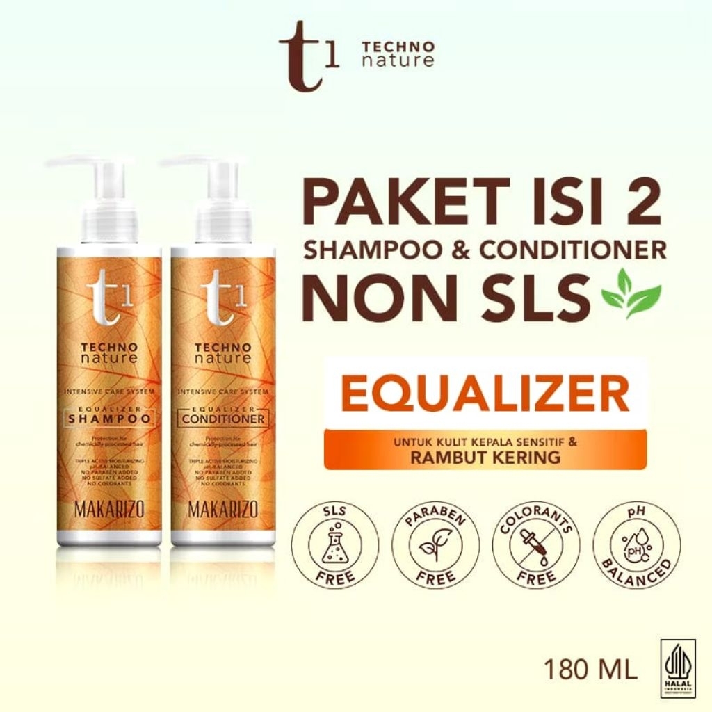 Makarizo T1 Techno Nature Equalizer Shampoo & Conditioner