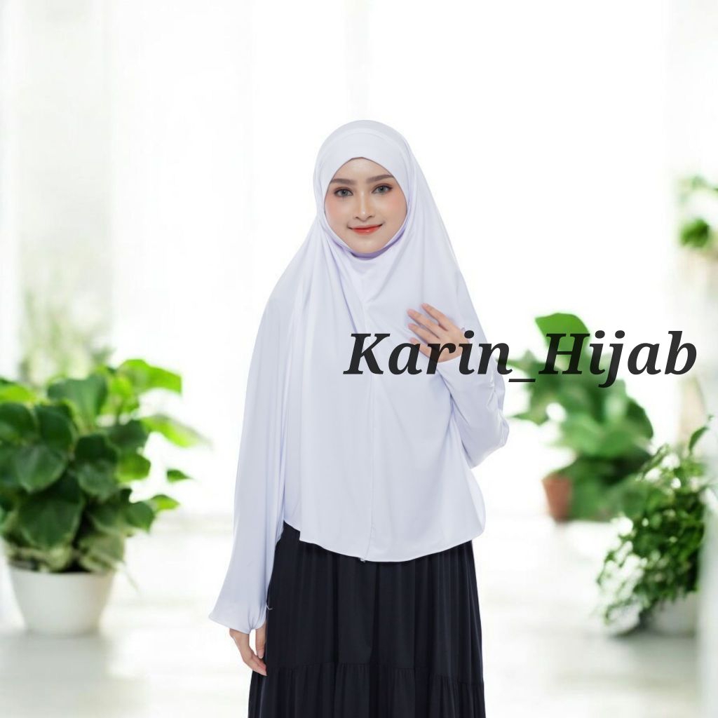 JILBAB MASKER AMINA LENGAN/HIJAB SYARI NIQAB/JILBAB KERUDUNG CADAR TALI BERGO INSTAN