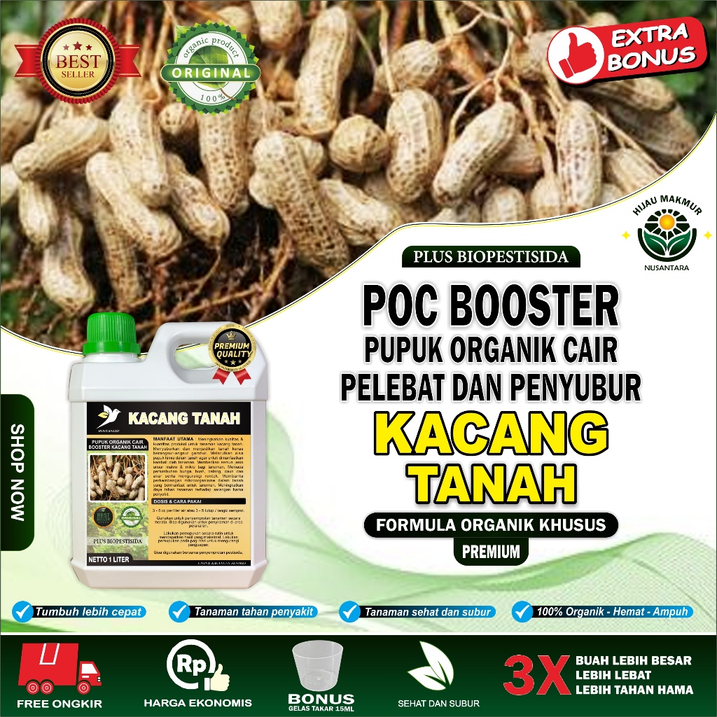 Pupuk Kacang Tanah - Pupuk Organik Cair Kacang Tanah - Booster Pupuk Kacang Tanah