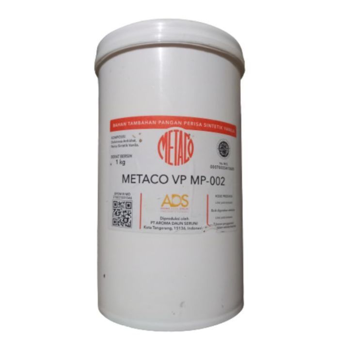 [oddsolshop] pekanbaru/Metaco VP MP-002 ADS Vanili 50 gr Bubuk Kuning Vanila Vanilla Powder