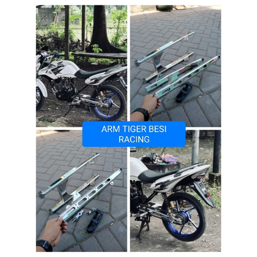 Swing arm w175PNP Tiger Revo/Tiger lama AITECK (arm+karet+stelan Rante+manisan samping Y