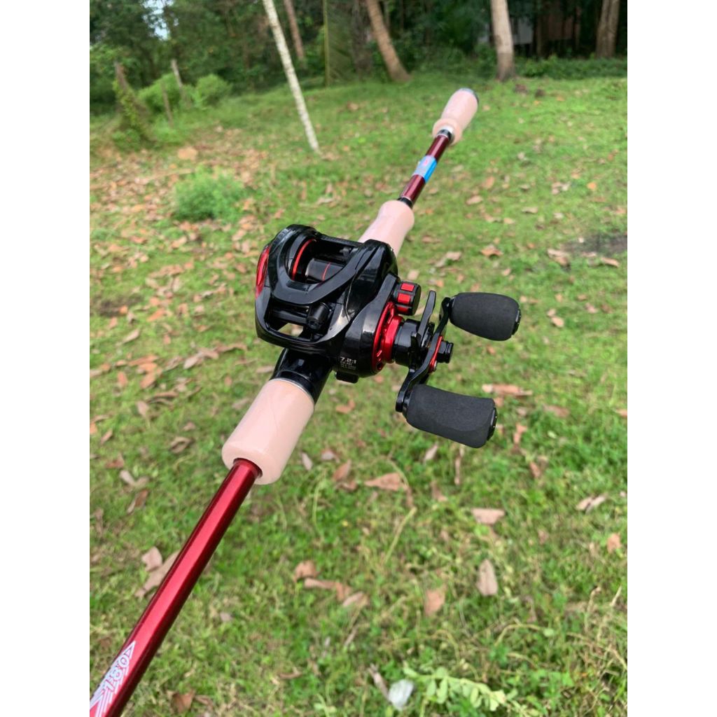 satu set pancing baitcasting carbon hollow dragclicker zorro carera dan zorro wanu