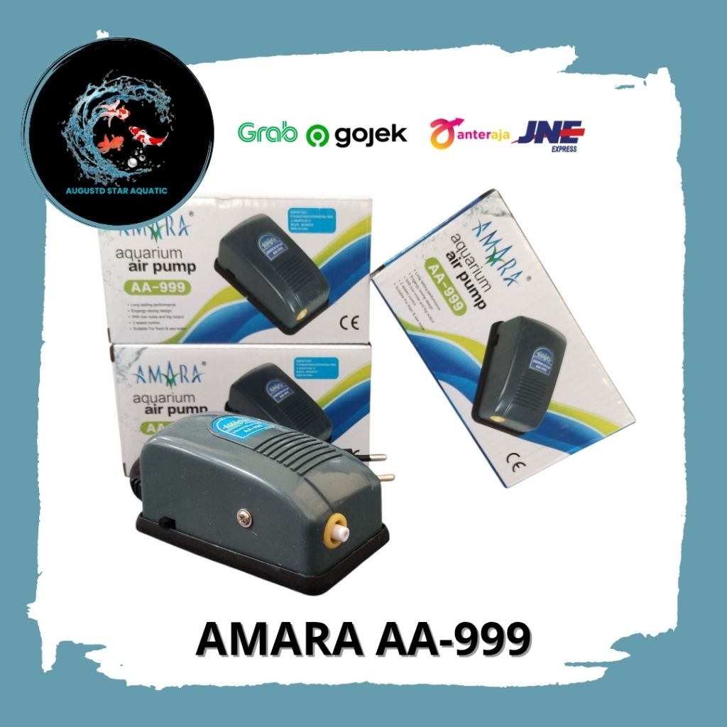 Aerator Aquarium Recent AA-999/ Amara AA-999 Mesin Aerator 1 Lubang