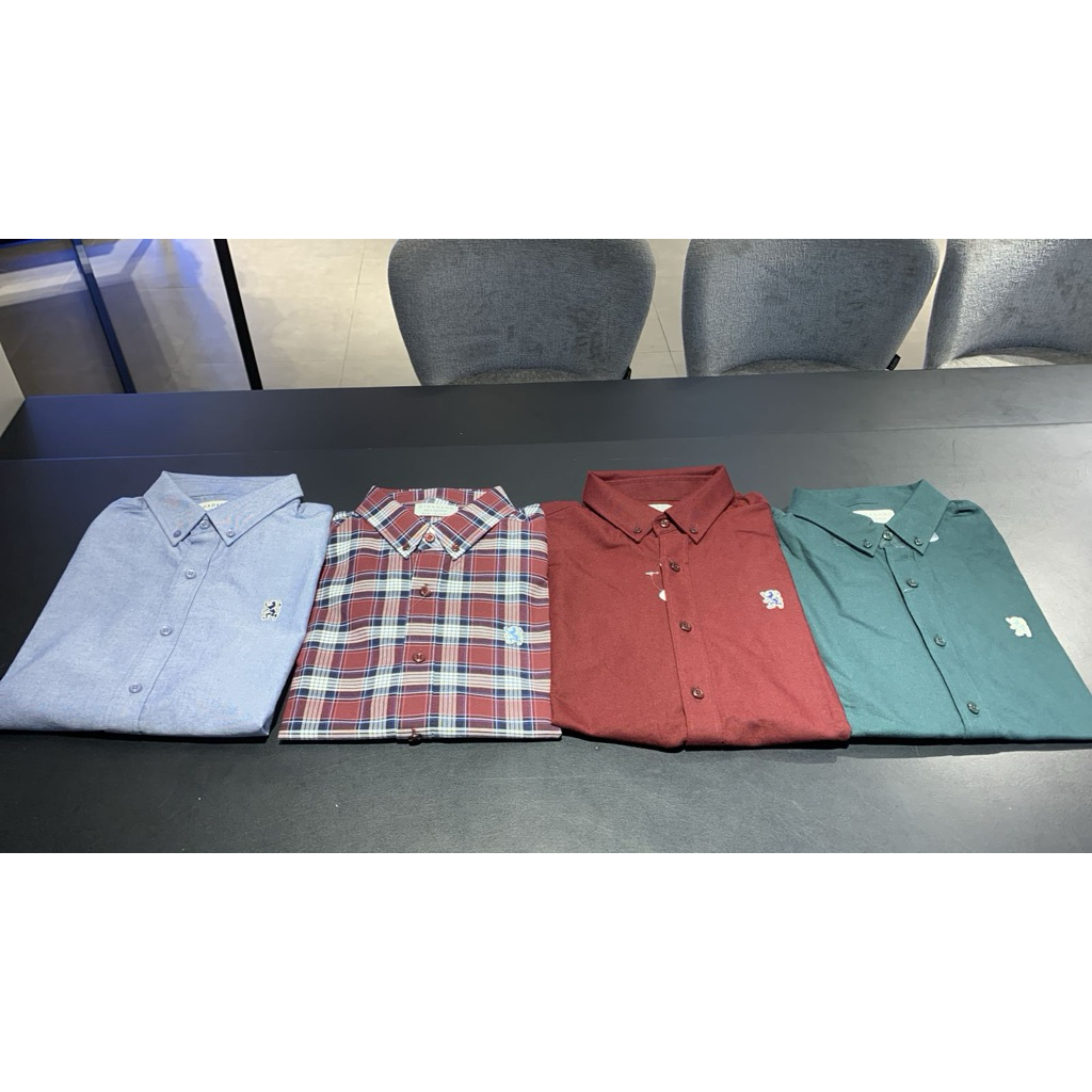 Giordano Kemeja Krah Strech Oxford Shirts Cotton Slim Fit Sig Pink from 699k KM Size S,M,L,XL,XXL