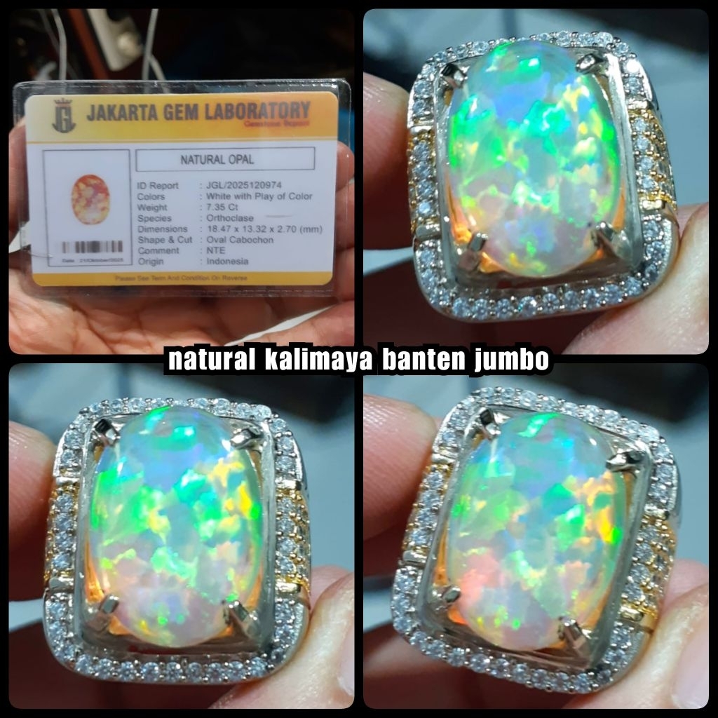 natural batu kalimaya opal jumbo super jarong from banten