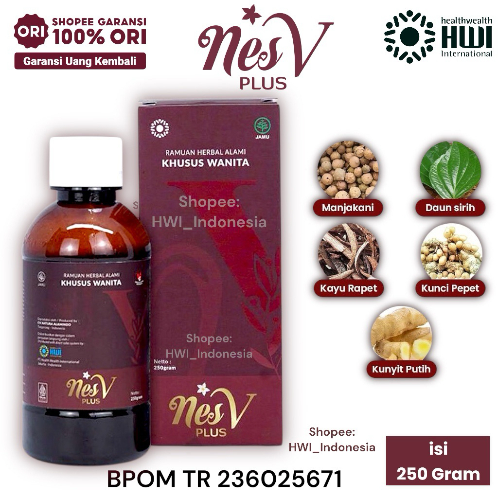 NES V Original BPOM Asli HWI - NesV Ramuan Madu Herbal Wanita Perawatan Kesehatan Kewanitaan