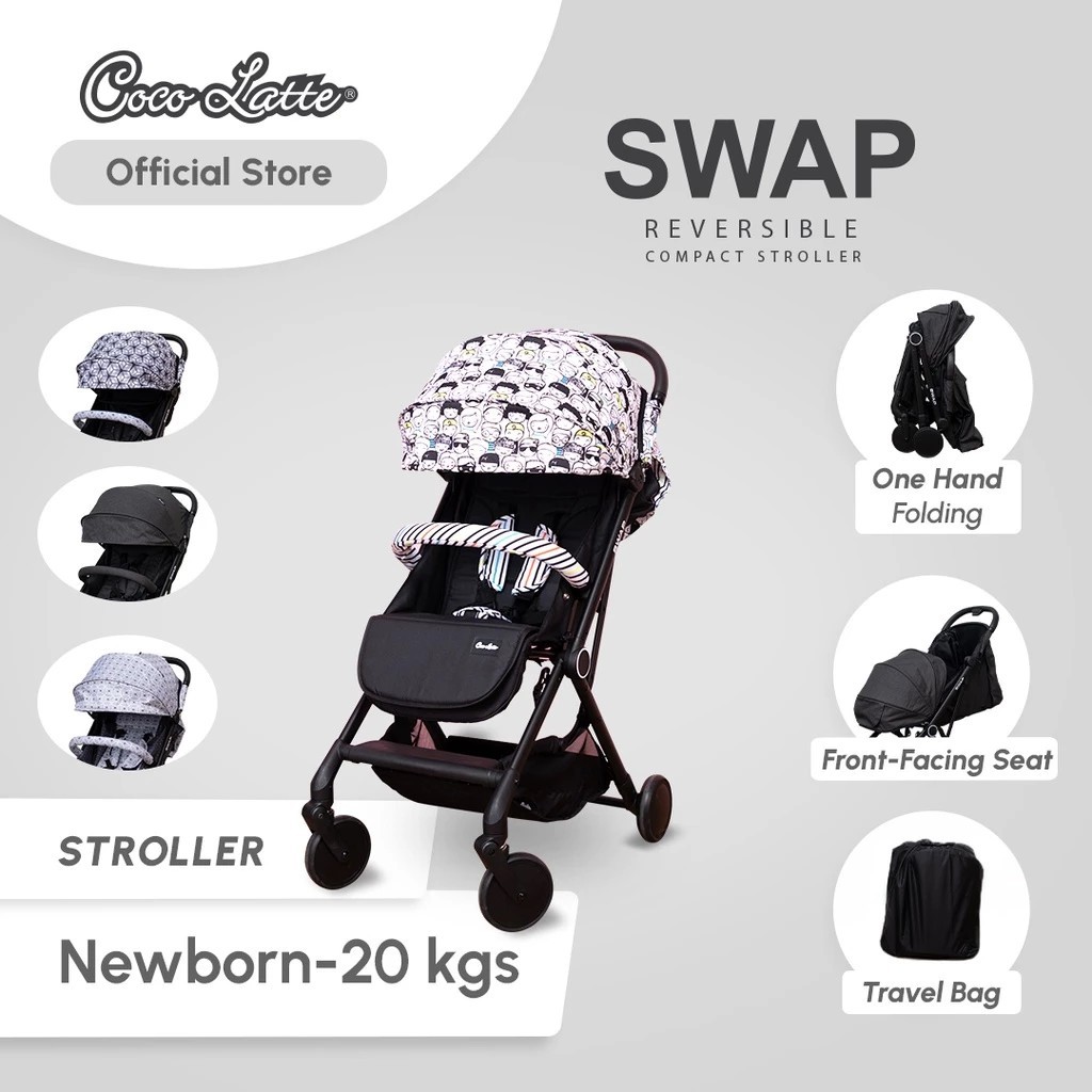 Cocolatte Swap Reversible Compact Stroller Stroller Bayi