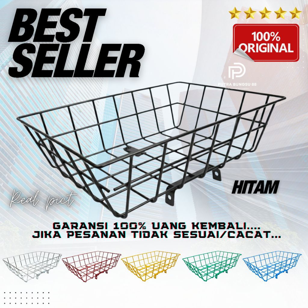 KERANJANG DEPAN SEPEDA ORIGINAL UNIVERSAL PNP MTB MINION FIXIE MINIVELO 27.5 20 INCHIE INCHI SEPEDA 