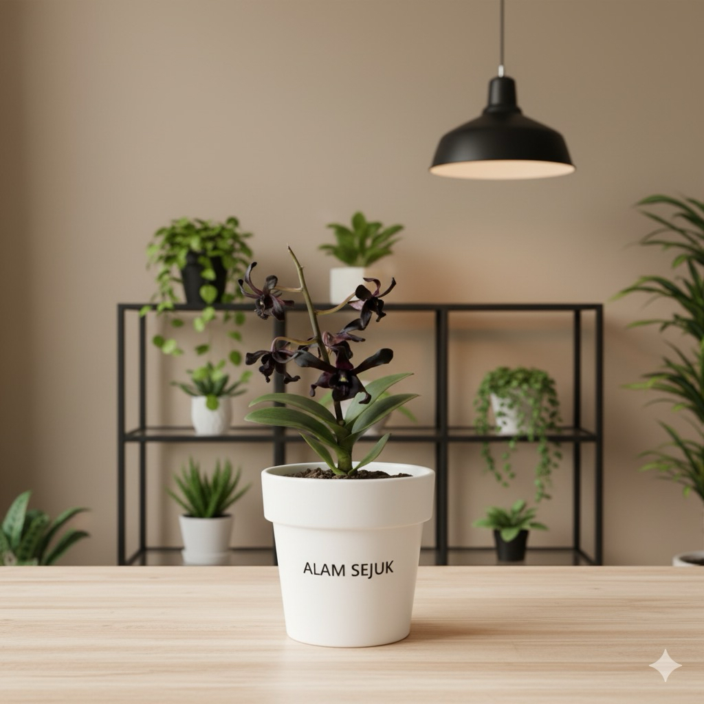 anggrek dendrobium bunga hitam