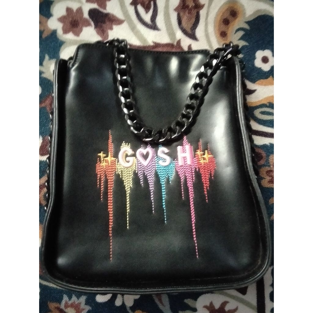 PRELOVED TAS GOSH HITAM RANTAI