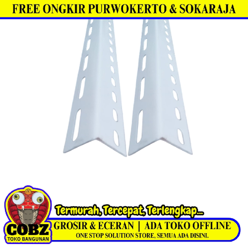 2 MM X 4 CM X 4 CM X 3 M / NM BESI SIKU LUBANG RAK BESI TEBAL