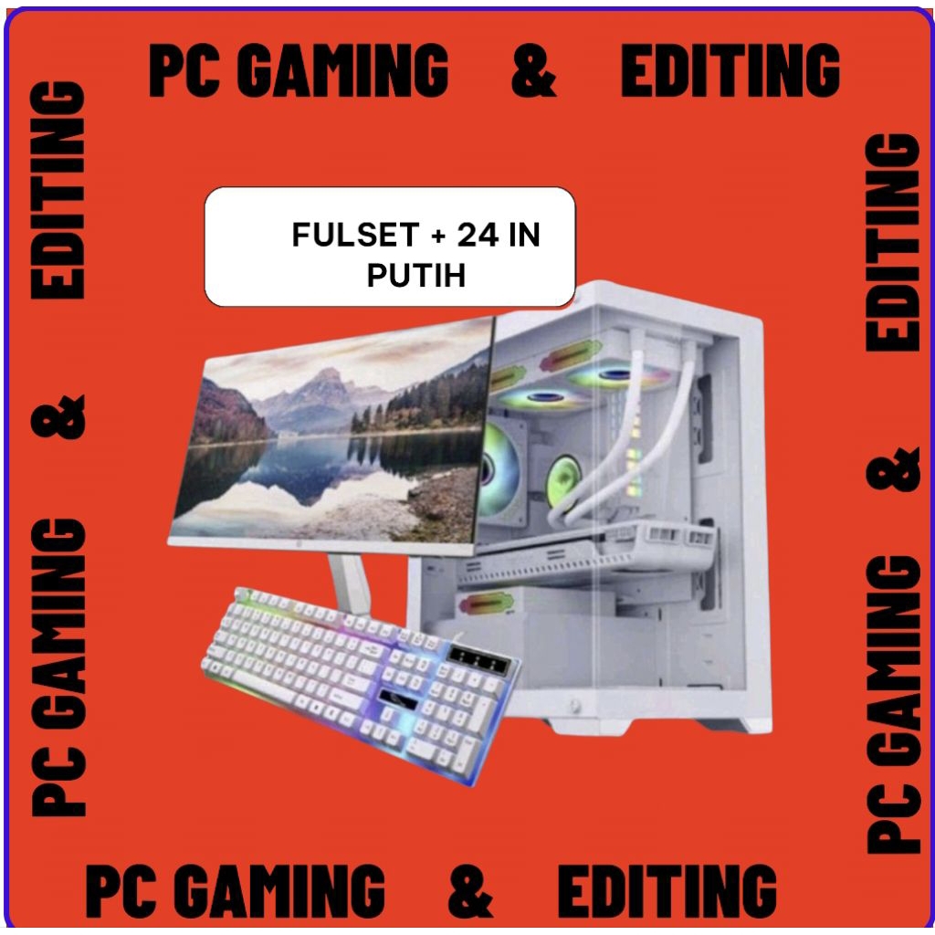PC RAKITAN RYZEN 5 4600G EDITING GAMING FULLSET