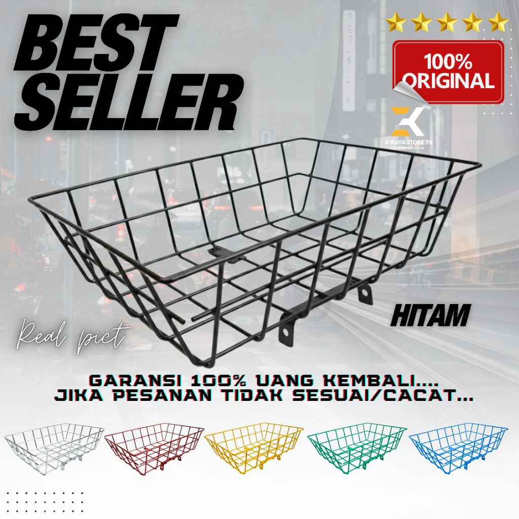 KERANJANG DEPAN SEPEDA ORIGINAL UNIVERSAL PNP MTB MINION FIXIE MINIVELO 27.5 20 INCHIE INCHI SEPEDA 