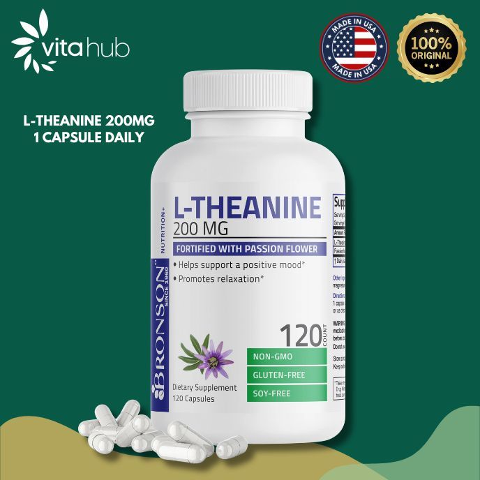 L-Theanine Bronson 200MG - 120 Capsules
