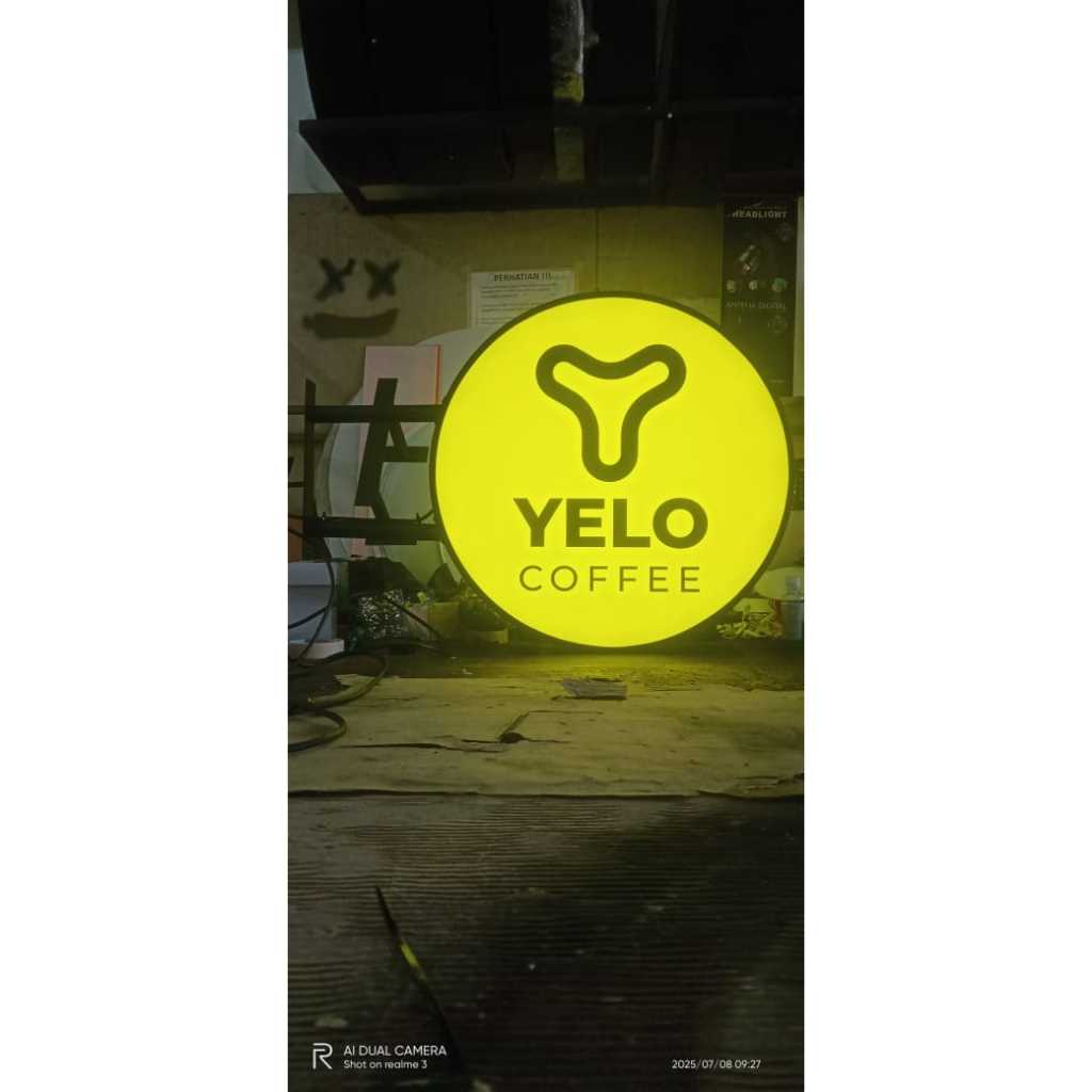 Neon Box Bulat Diameter 60 Cm