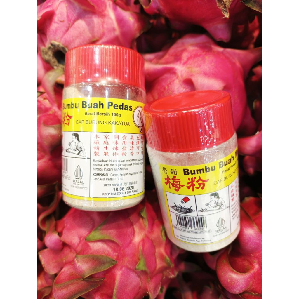 BUMBU BUAH SERBUK PEDAS MANIS CAP BURUNG KAKATUA 150G