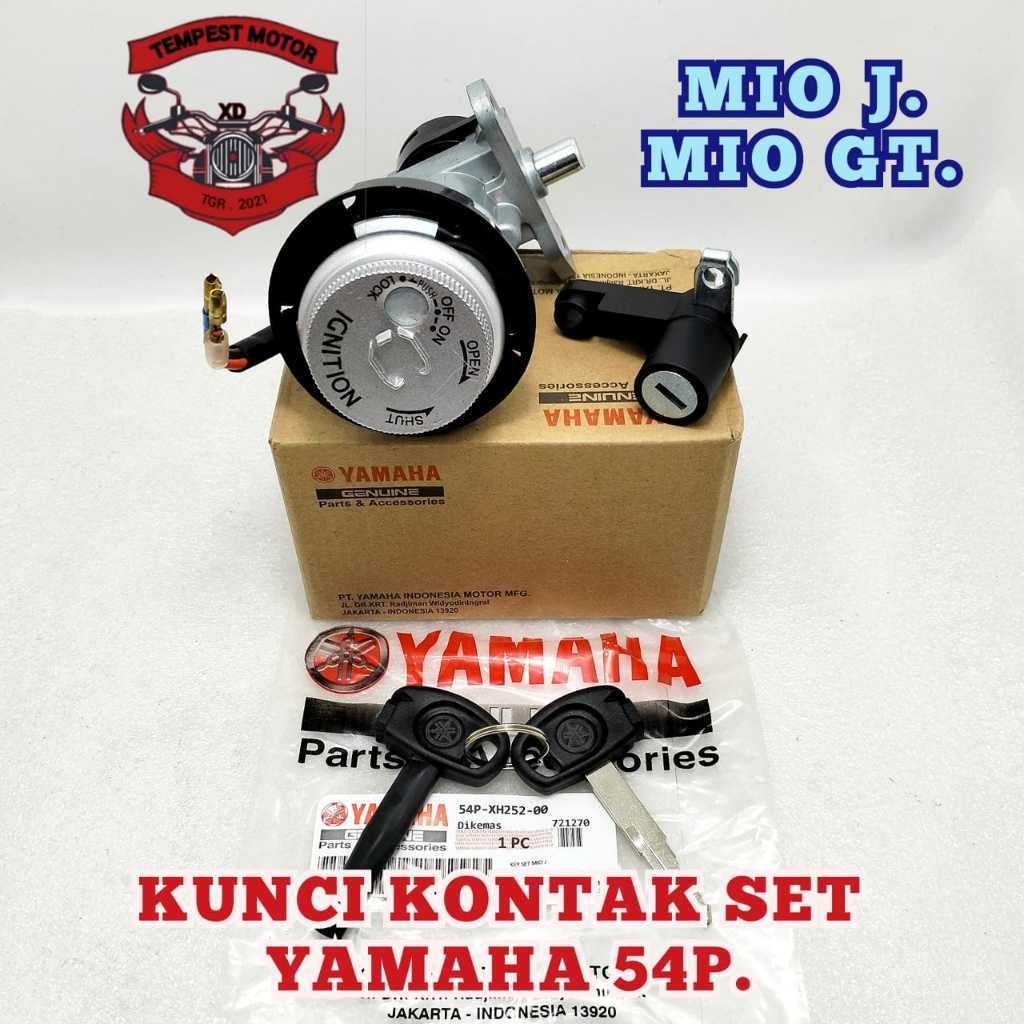 KUNCI KONTAK SET ASSY PLUS JOK YAMAHA MIO J 54P  MIO GT KUALITAS ORIGINAL PRESISI BERFUNGSI DENGAN S
