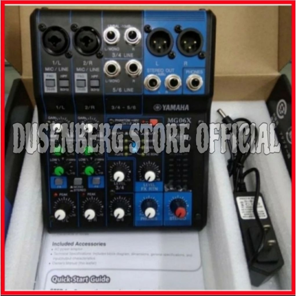 Mixer Yamaha MG 06 XU Mixer Yamaha 6 Channel