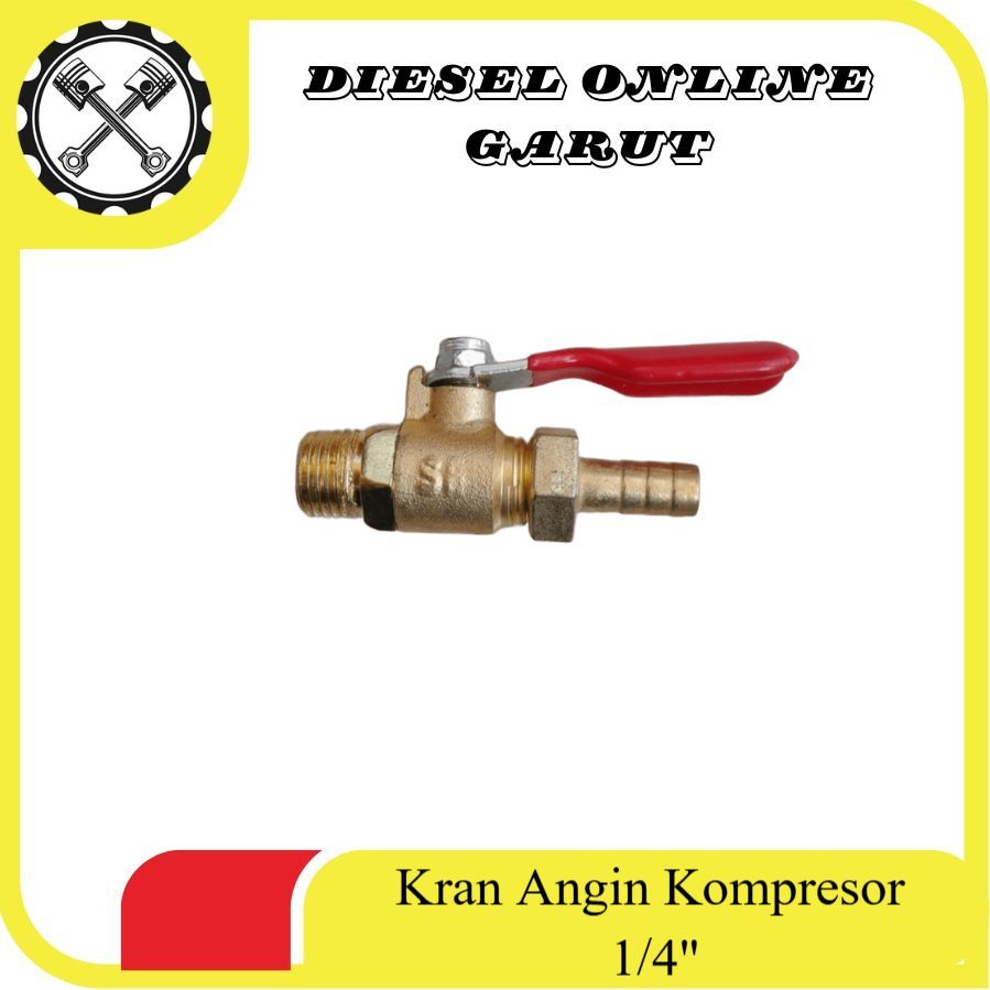 Kran Angin Kompresor Keran Angin Tabung Kompresor Ball Valve 1/4" JF
