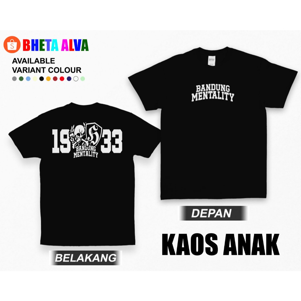 KAOS ANAK - BANDUNG MENTALITY KAOS SUPPORTER PERSIB BANDUNG