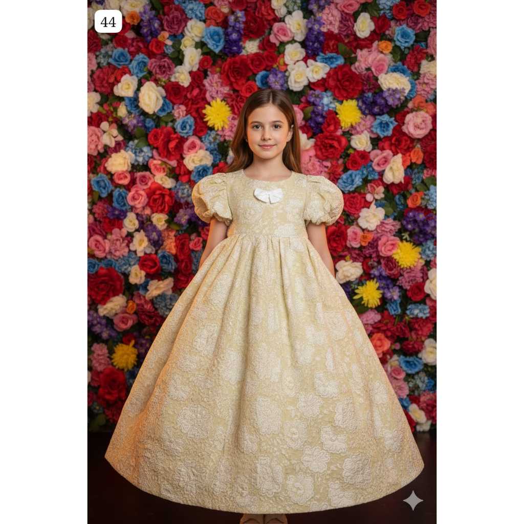 TZ-NS-Gaun  natal anak dress natal anak baju natal anak gaun kembang anak dress kembang anak baju ke