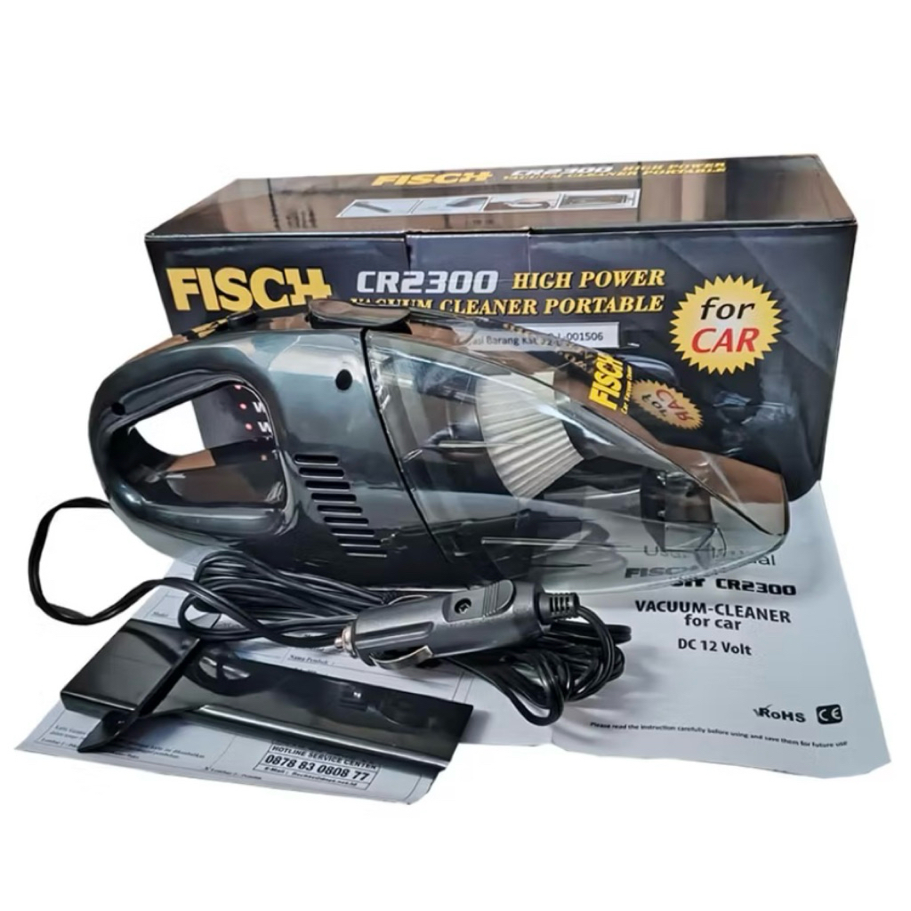 Vacuum Cleaner Fisch CR2300 12 Volt / Penghisap Debu Portable Fisch CR2300 12 Volt
