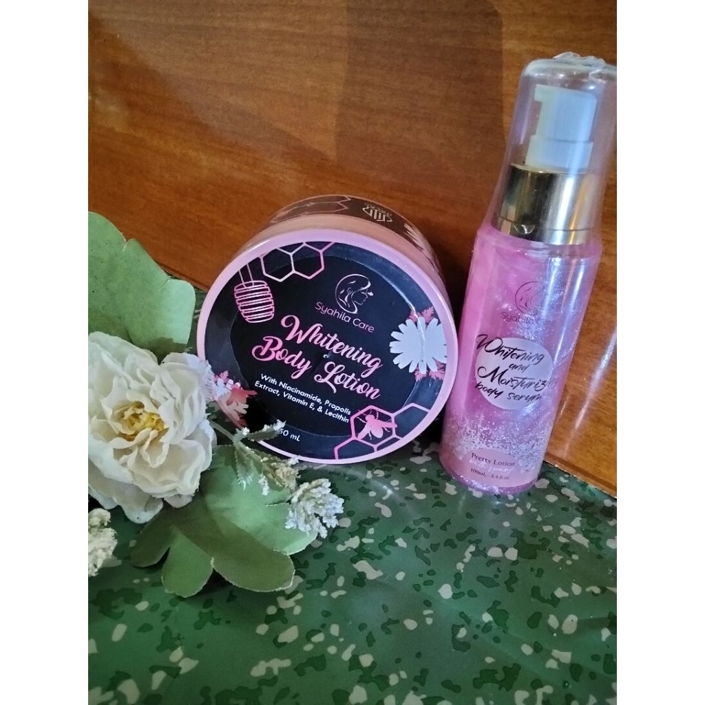 Paket Bundling ( HandBody Syahilacare 250ml POT lama + Body Serum )