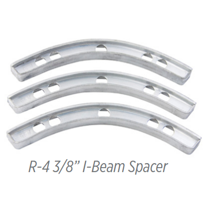BJ R4 Spacer Alumunium I-Beam Pemisah Pisau Buffing Vulkanisir R4 Rasp B&J Rocket