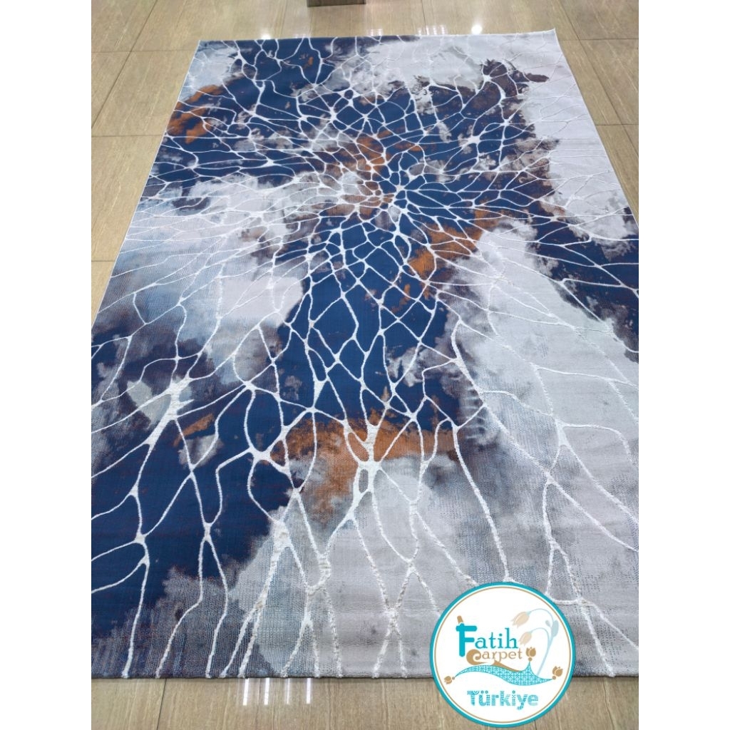 Karpet minimalis Quadro impor Turki Q007