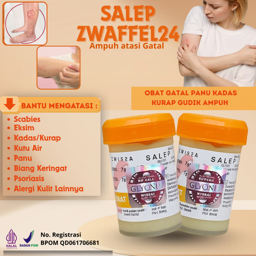 Zwafel 24 Itchy 234 Obat Gatal Panu Kadas Kurap Gudik Ampuh