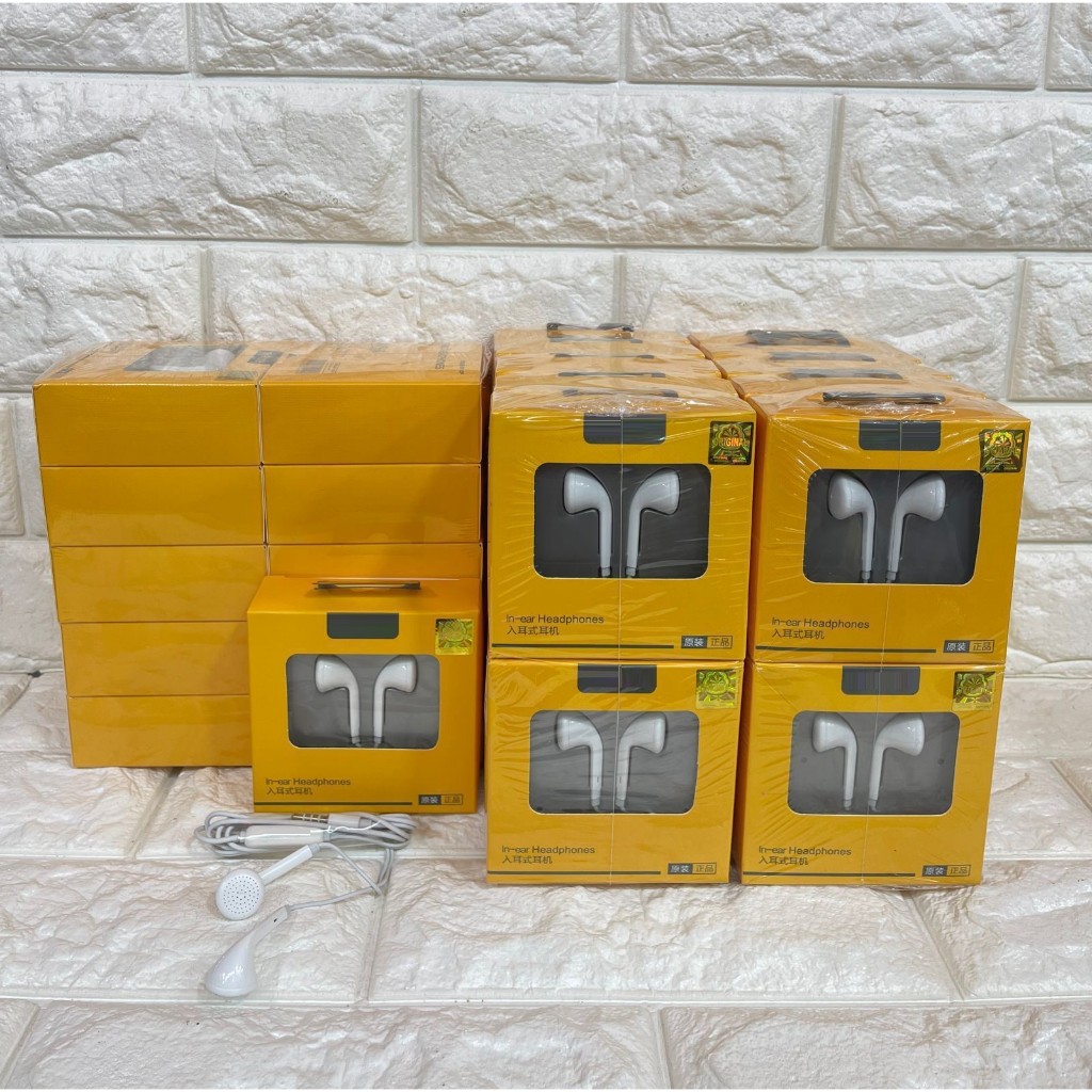 Earphone in-ear For RLM R133 + Mic Headset Stereo Sound Extra Bass Jack kabel 3,5mm Universal