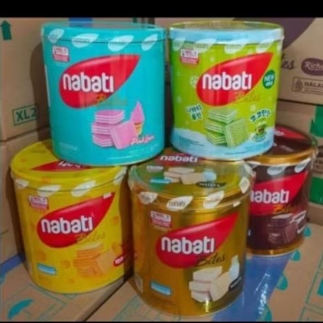 Wafer Nabati Bites Richesse 287gr | Nabati Richeese Wafer Kaleng