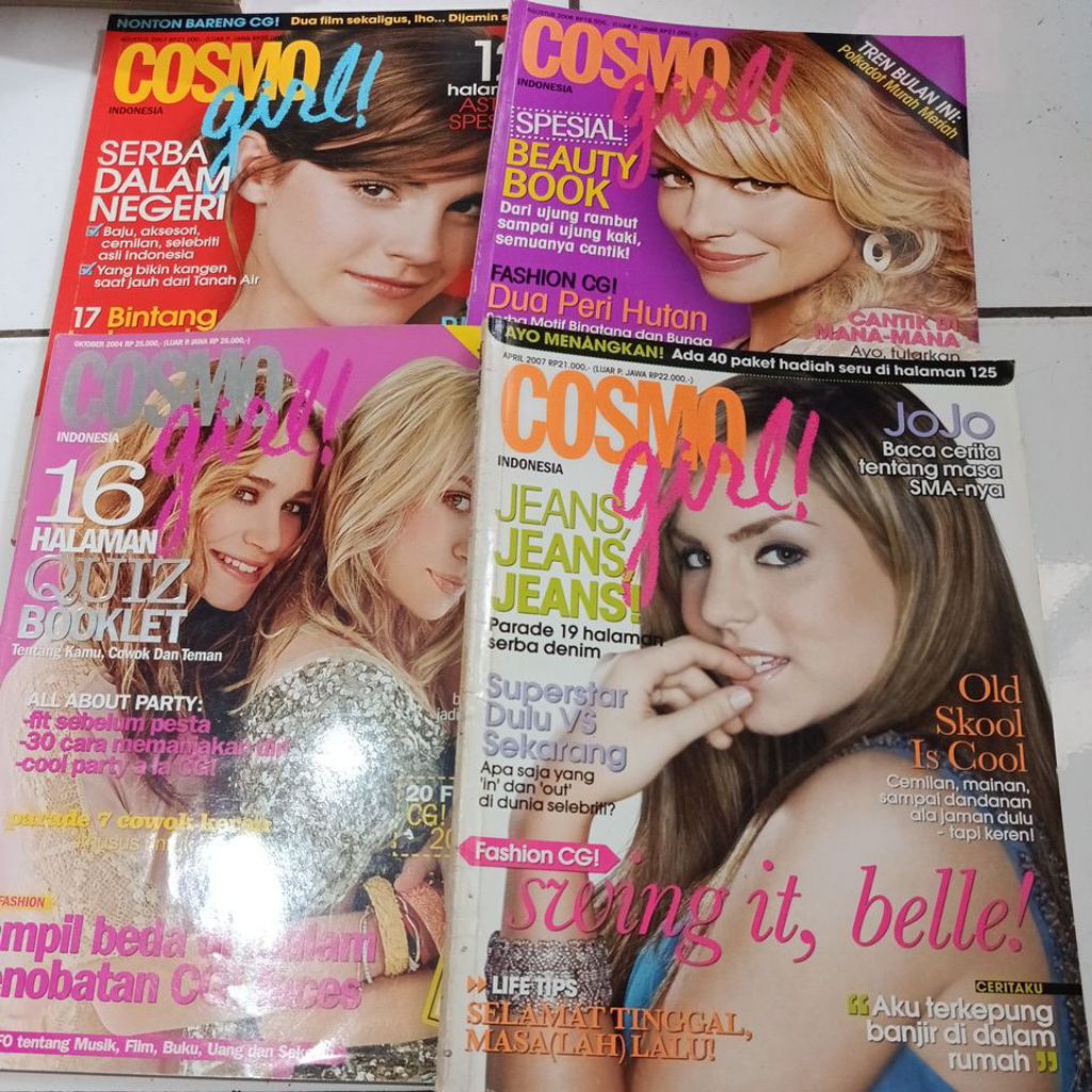 Majalah cosmo girl indonesia random