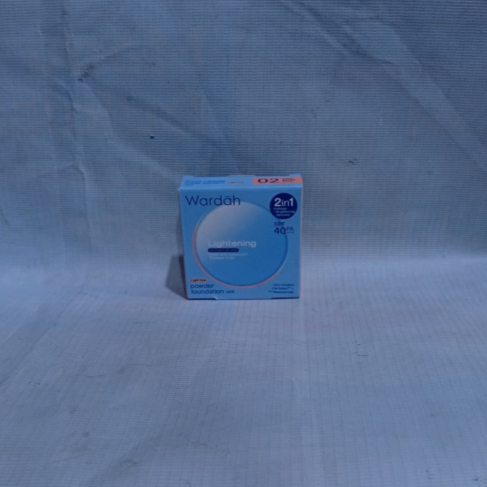 HEMAT WARDAH Refill Lightening Powder Foundation Light Feel 12g Two Way Cake Bedak Padat Ringan Glow