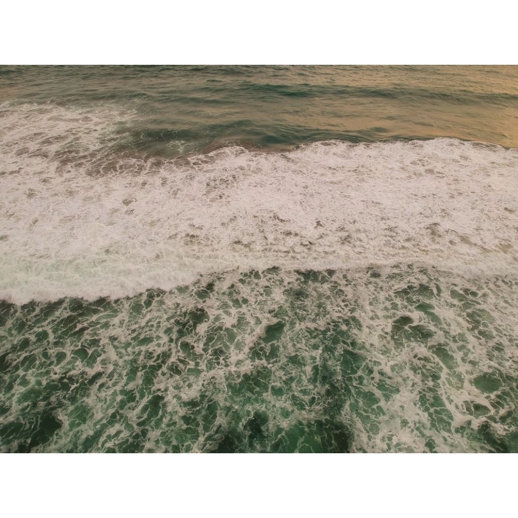 1 Footage Drone Pantai, Tugu Lawet Kebumen