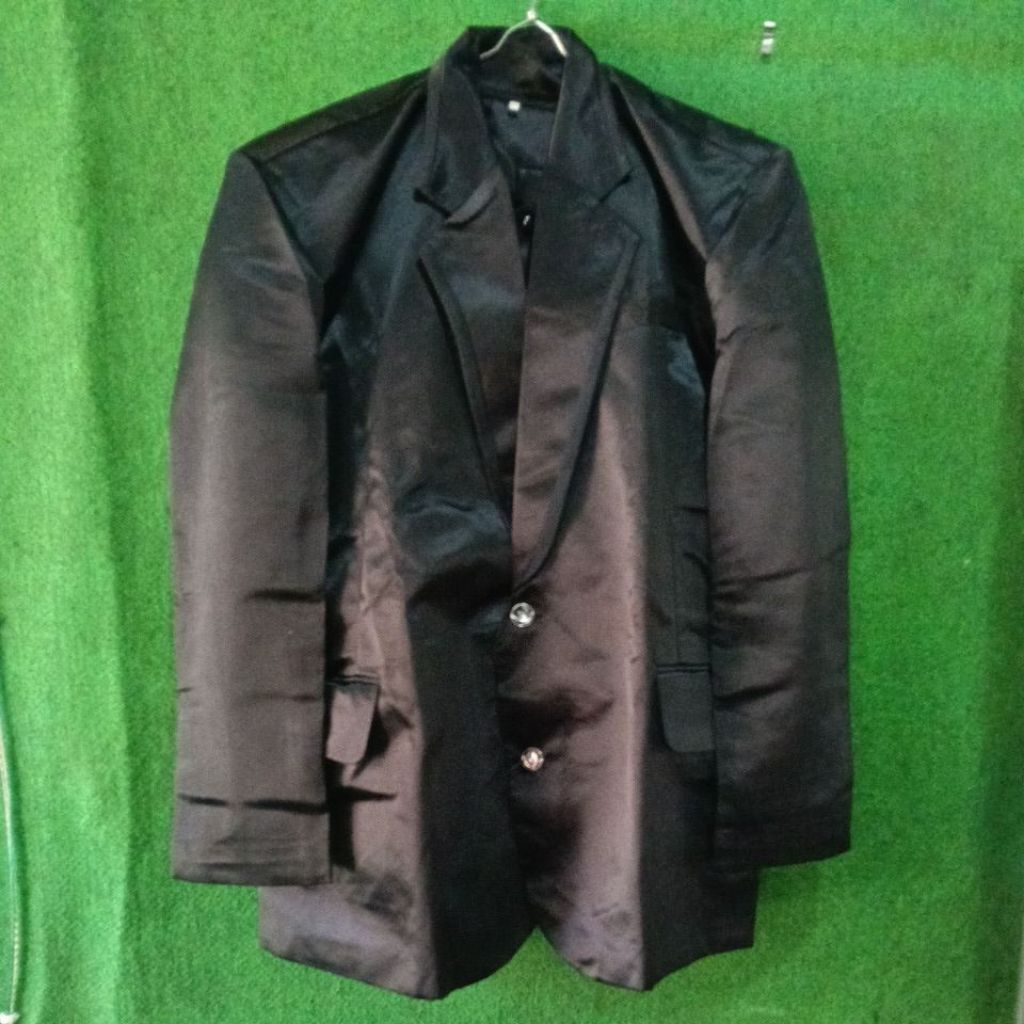 set jas pengantin rompi celana hitam Ld 120