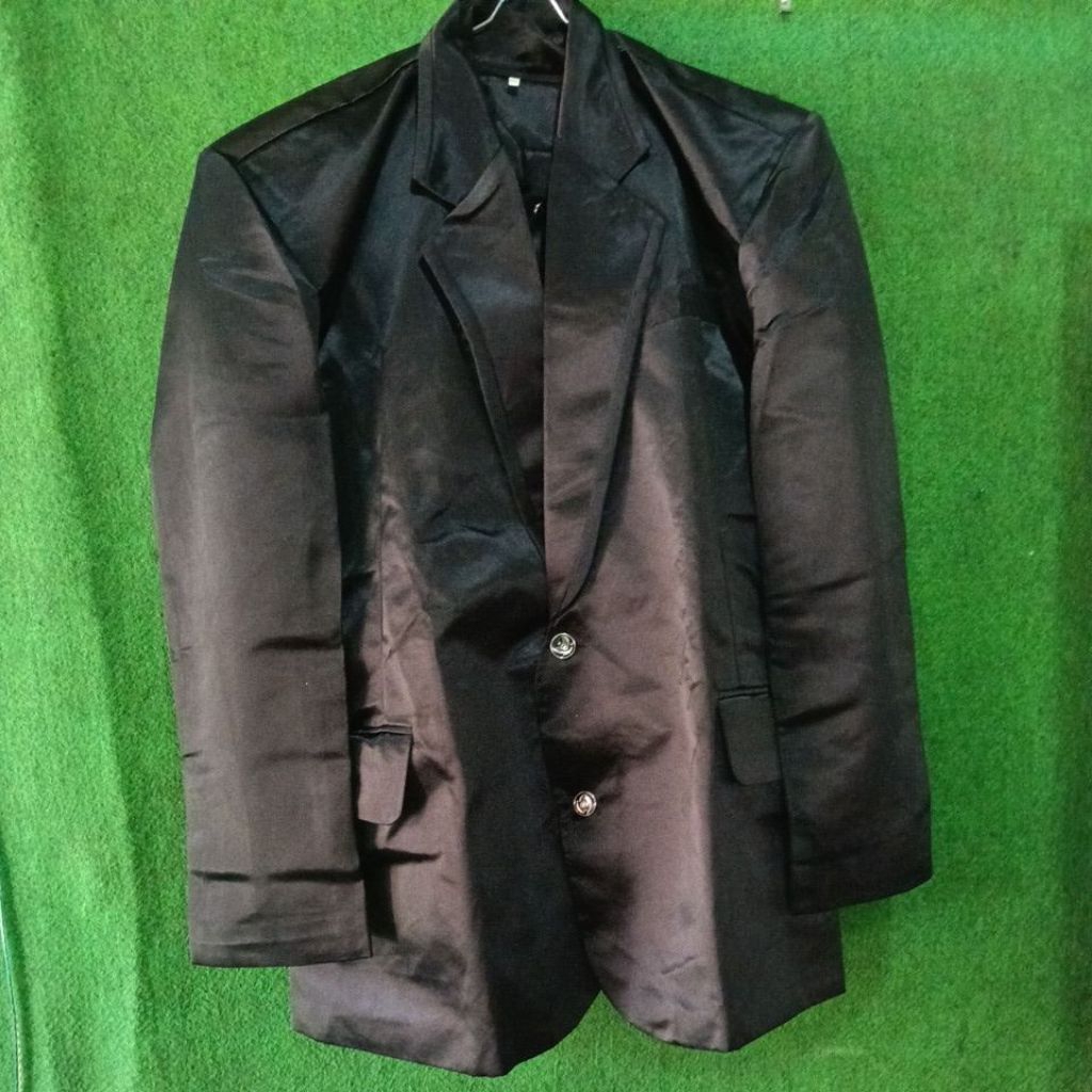 set jas pengantin rompi celana hitam Ld 90