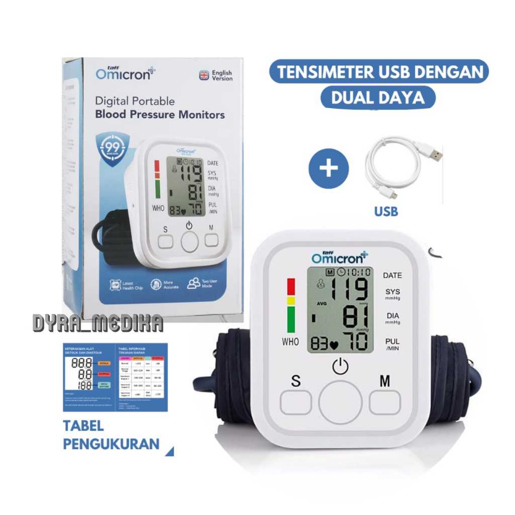 Tensimeter Digital Omicron / Alat Ukur Tekanan Darah Omicron