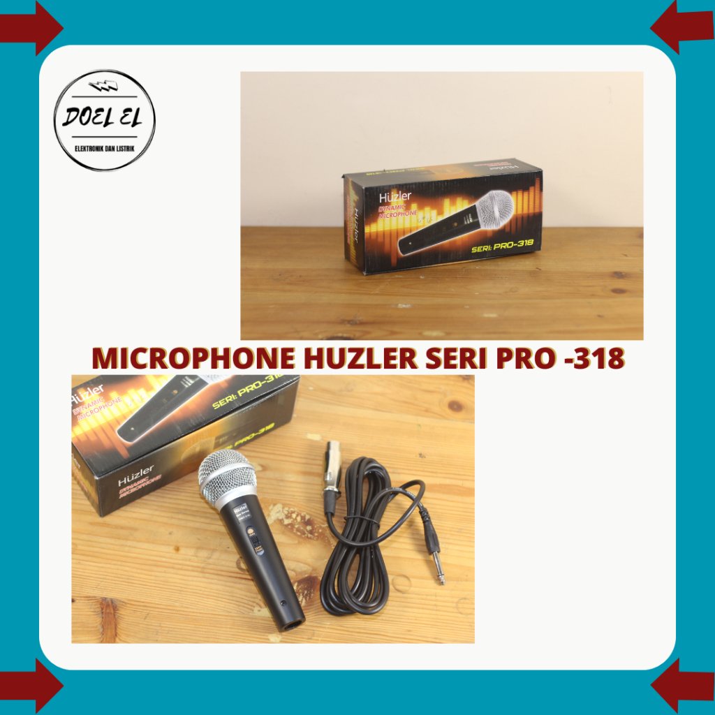 MICROPHONE HUZLER PRO - 318 / MIC PLUS KABEL