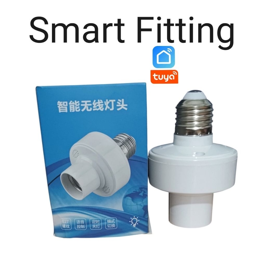Smart Fitting lampu pintar E27 Tuya kontrol Timer wifi jarak jauh