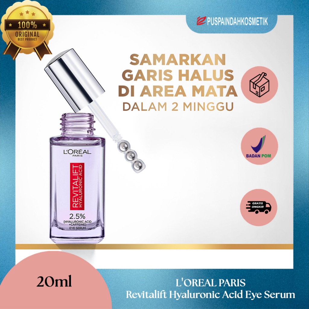 Loreal Paris Revitalift Hyaluronic Acid Eye Serum 20ml