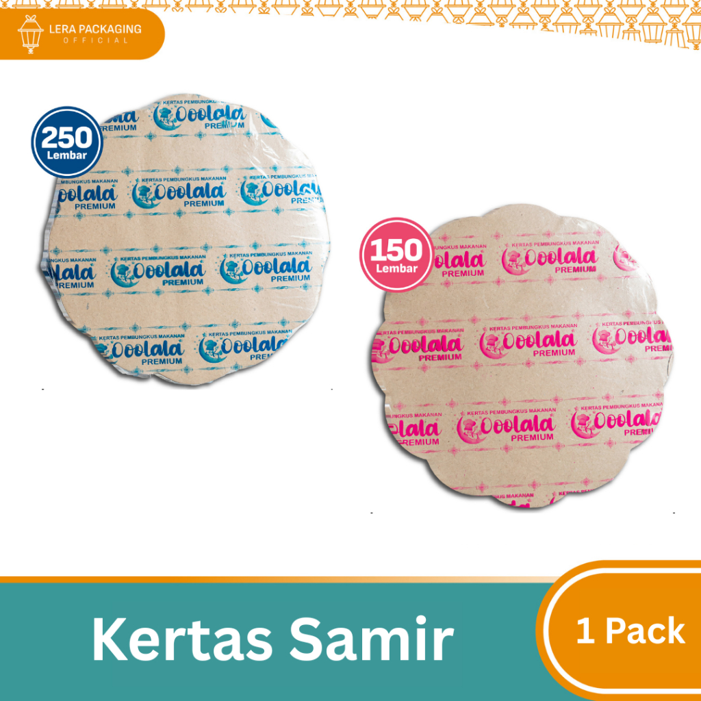 KERTAS SAMIR Coklat / Kertas Nasi Coklat Bunga / Alas Kertas untuk Piring Rotan - Tahan Air & Panas