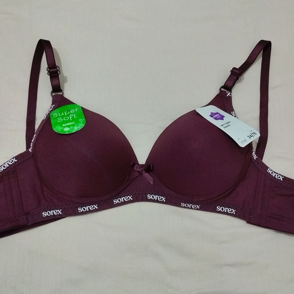 [NEW] Sorex Bra Bh Tanpa Kawat 17232 | Cup B | 34/75 | Busa Tipis Adem