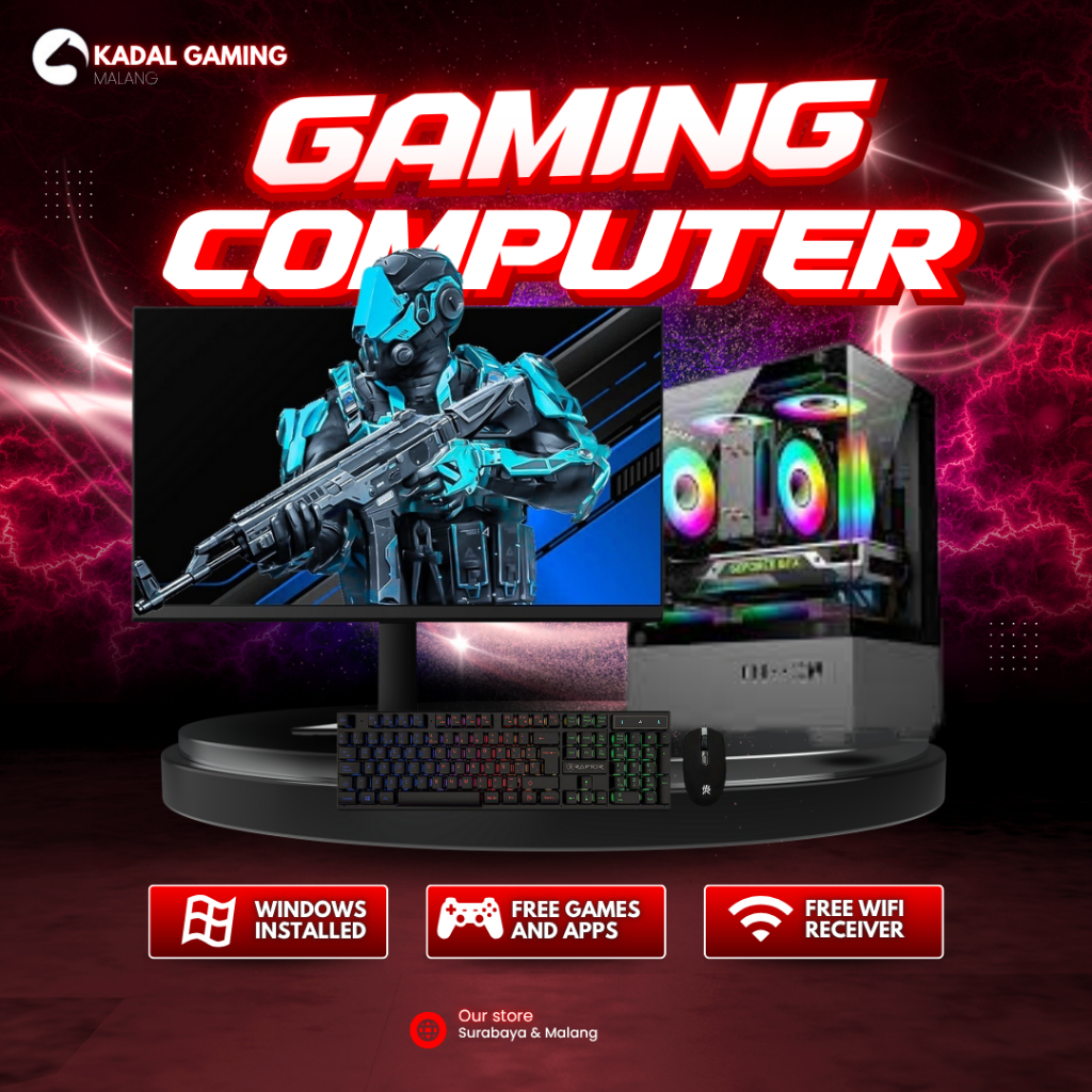 PC INTEL CORE I5 4570 VGA NVIDIA GTX 750TI 16GB GAMING EDITING | KADAL GAMING